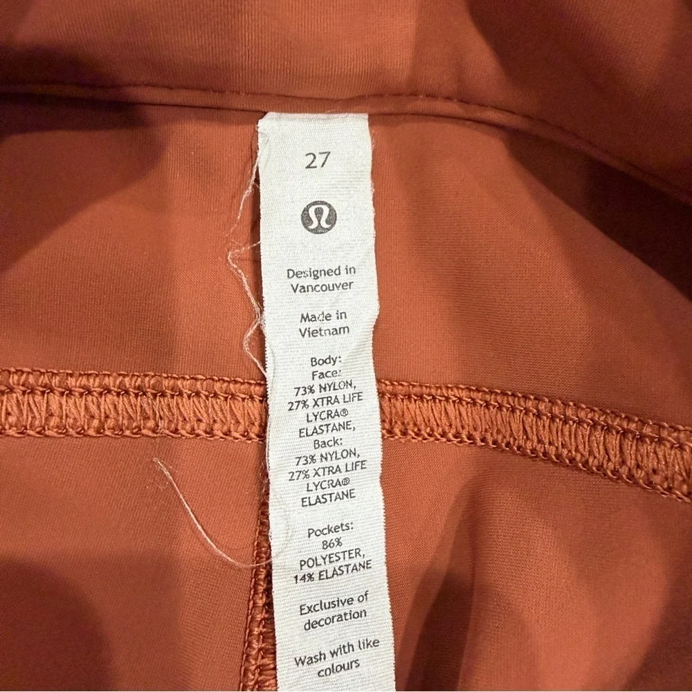 Lululemon Athletica| City Sleek Slim Fit 5 Pocket High Rise Pants Ancient Copper